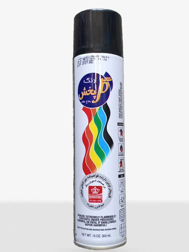 اسپری مشکی مات گل پخش